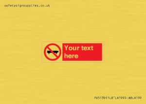 Custom No Skateboarding Sign